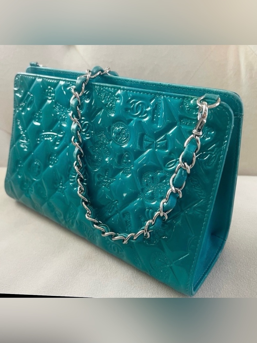 CHANEL Chanel Limited Edition Turquoise Lucky Charms Bag